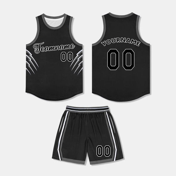Personalized Basketball Team Jersey Sportwear Sets Team Basketball Uniforms with Name Number Logo