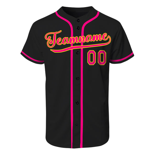 Personalized Black Authentic Baseball Jersey