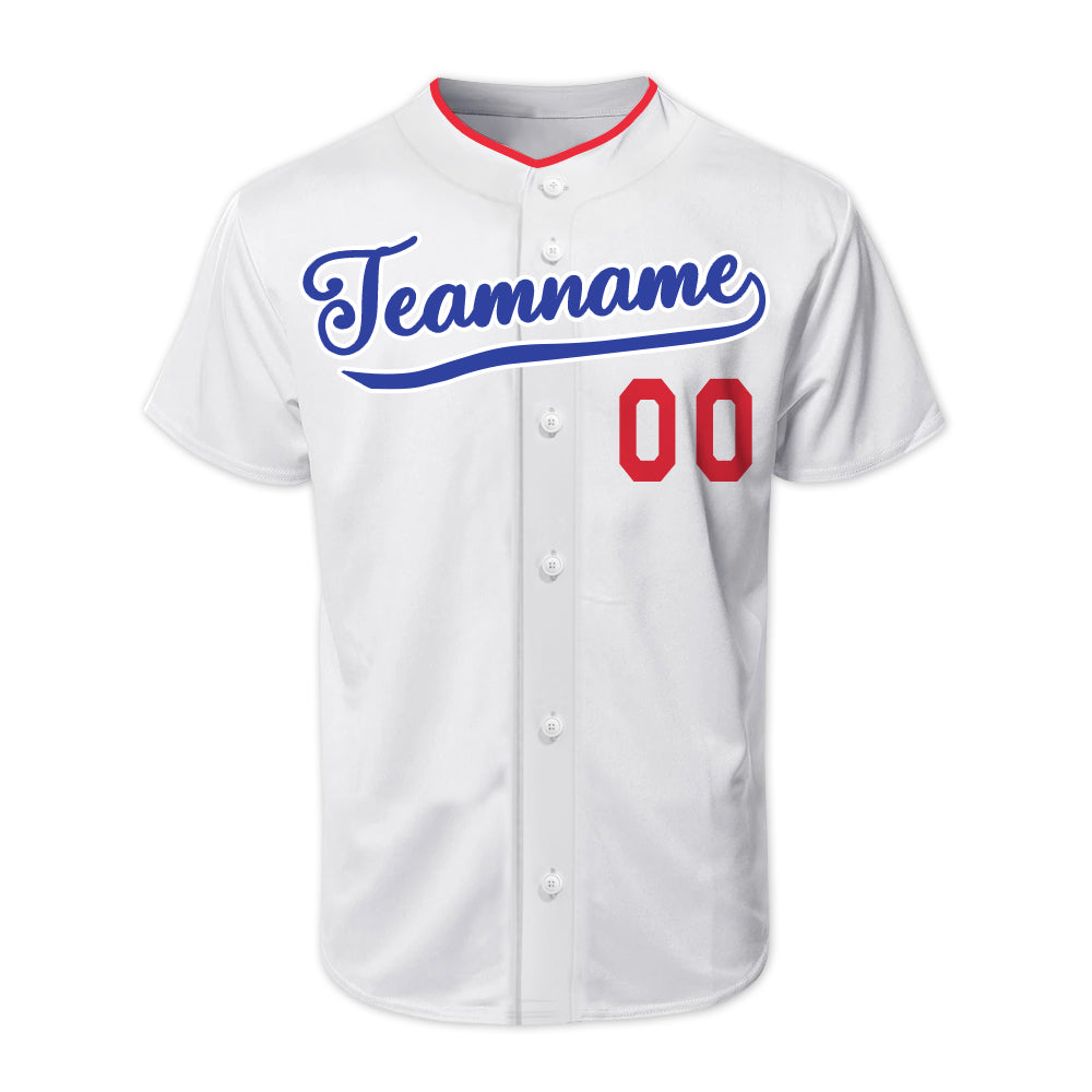 Custom White Authentic Baseball Jerseys with Name Team Name Logo for A ...