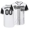 Custom White Black Authentic Baseball Jerseys with Name Team Name Logo for Adult Kids