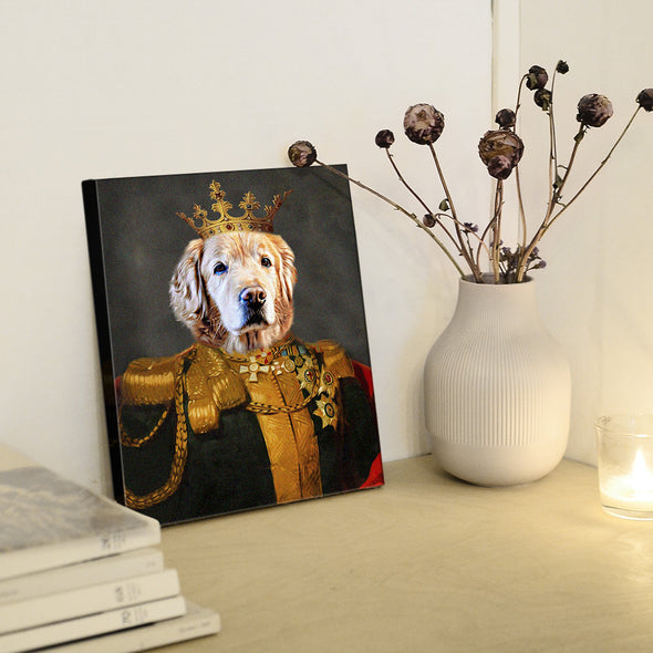 Personalized King Royal Pet Painting Canvas Custom Pet Canvas Print