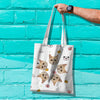 Personalized Canvas Tote Bag with Cat Dog Face