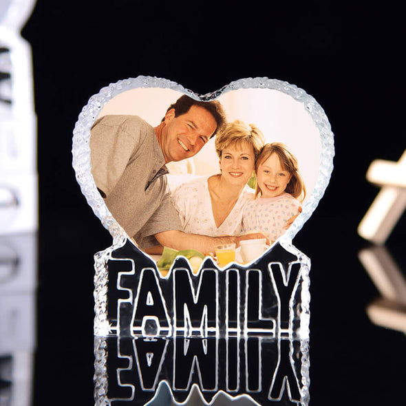 Custom Fathers Day Gift 3D Photo Crystal Photo Crystal Fathers Day Gift for Dad