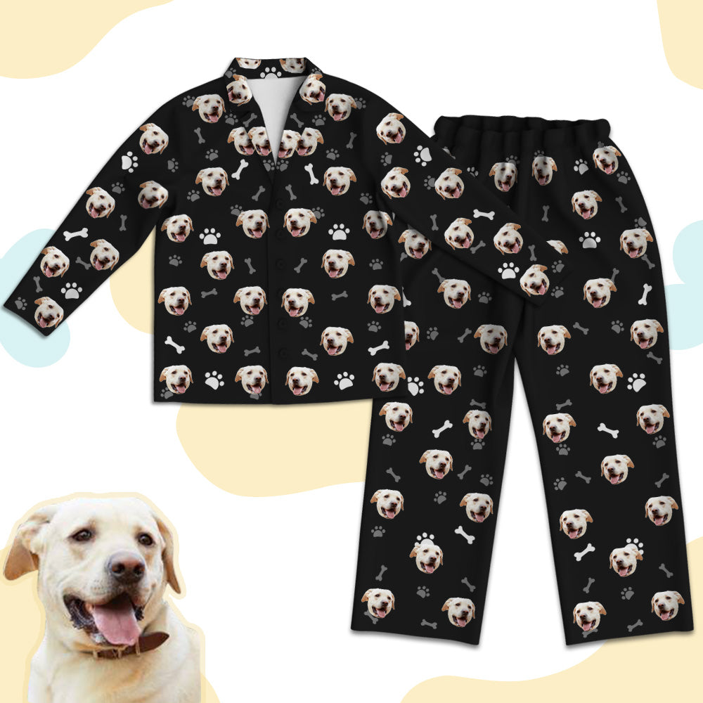 Customized Dog Face Pajamas Personalized Dog Photo Pajamas Home Sleepw