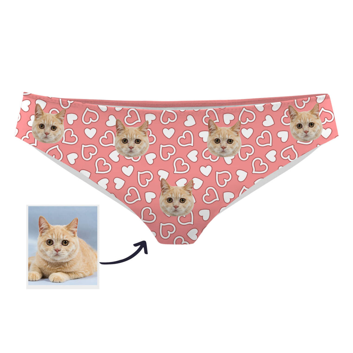 Siamese Cat Face Underwear Panties -  Canada