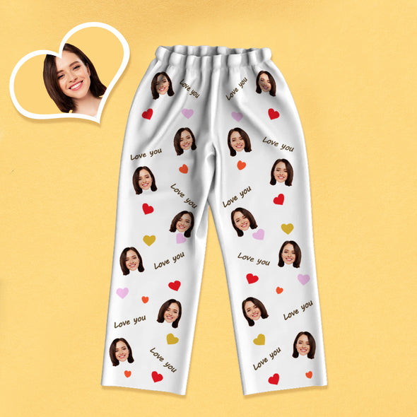 Customized Pajamas with Picture Personalized Home Sleepwear Anniversary Gift