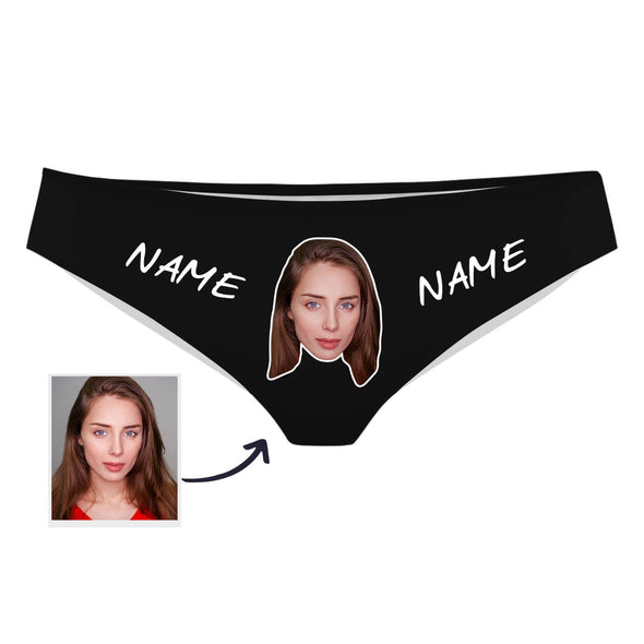 Custom Made Face Photo Panties with Name