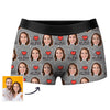 Custom Face Photo Boxers Shorts for Best Boyfriend