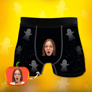 Halloween Gift Cusotm Boxers with Face Custom Face Boxers