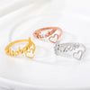 Womens Name Ring Personalized Name Ring Anniversary Gift