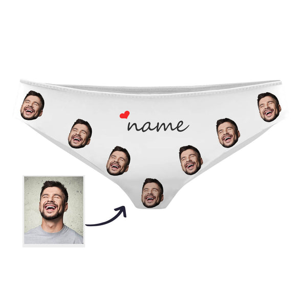 Custom Lover Face Photo Panties with Name