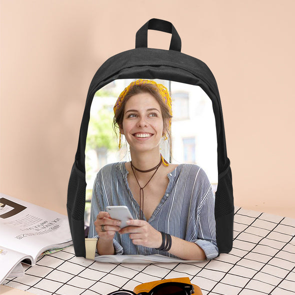 Personalized Backpack for Boys Girls with Photo Lunch Bag Custom Laptop Bag Custom School Bookbag Shoulder Backpack