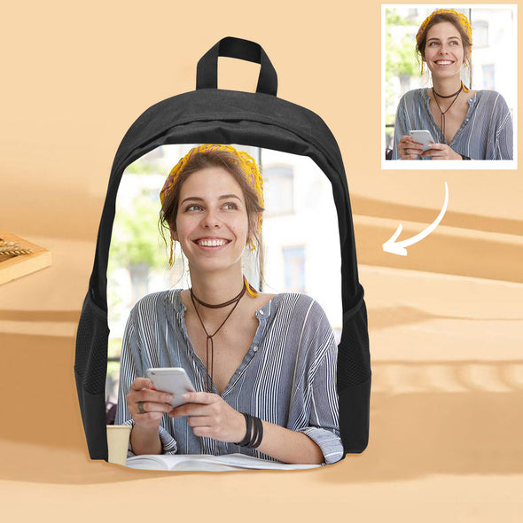 Personalized Backpack for Boys Girls with Photo Lunch Bag Custom Laptop Bag Custom School Bookbag Shoulder Backpack
