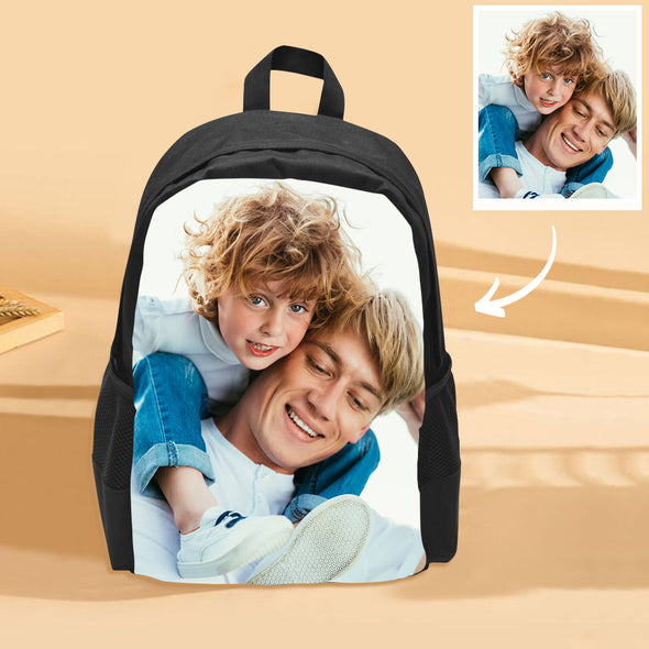 Personalized Backpack for Boys Girls with Photo Lunch Bag Custom Laptop Bag Custom School Bookbag Shoulder Backpack