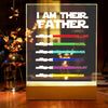 Custom Fathers Day Gift Custom Acrylic Lamp I'm Their Father LED Night Light Gift for Dad