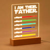 Custom Fathers Day Gift Custom Acrylic Lamp I'm Their Father LED Night Light Gift for Dad