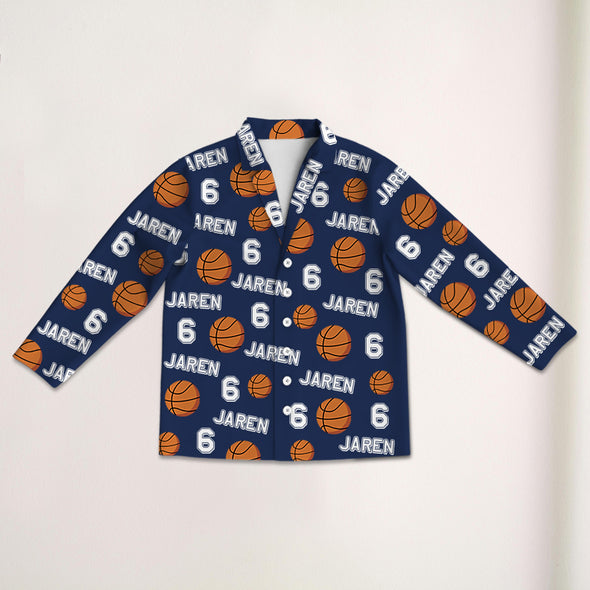 Personalized Basketball Pajama with Your Name and Number Custom Basketball Pajama Pants Gift For Sport Lovers