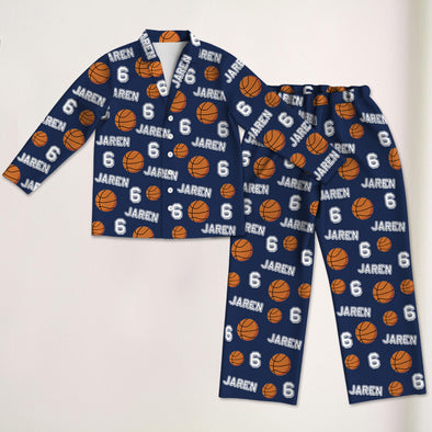 Personalized Basketball Pajama with Your Name and Number Custom Basketball Pajama Pants Gift For Sport Lovers