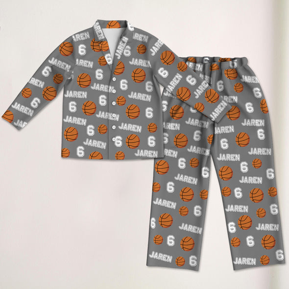Personalized Basketball Pajama with Your Name and Number Custom Basketball Pajama Pants Gift For Sport Lovers