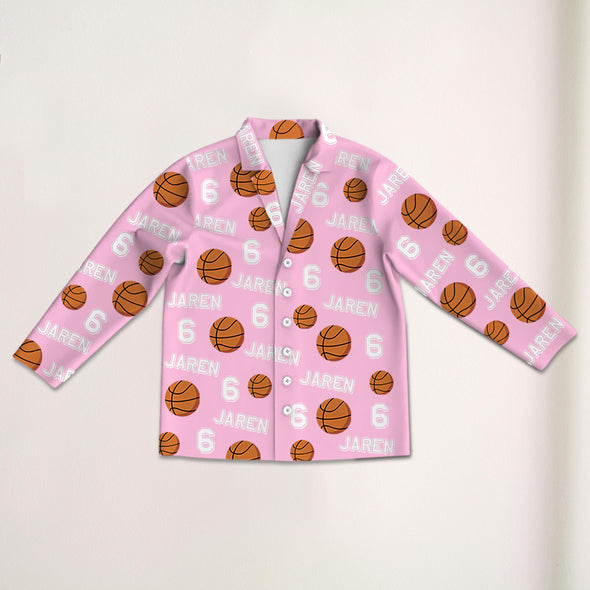 Personalized Basketball Pajama with Your Name and Number Custom Basketball Pajama Pants Gift For Sport Lovers