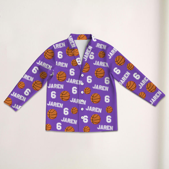 Custom Basketball Pajama Pants with Name Custom Basketball Pajama Gift for Basketball Player Christmas Gift