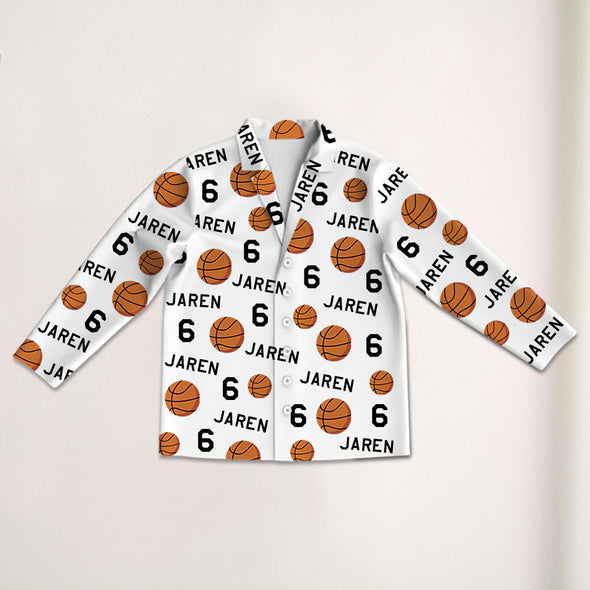 Personalized Basketball Pajama with Your Name and Number Custom Basketball Pajama Pants Gift For Sport Lovers