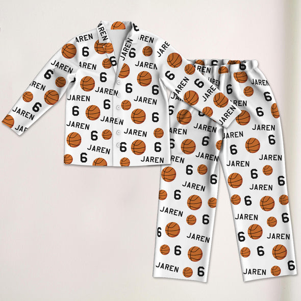 Personalized Basketball Pajama with Your Name and Number Custom Basketball Pajama Pants Gift For Sport Lovers