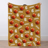 Personalized Basketball Blanket Custom Basketball Player Name Blanket Custom Basketball Gift