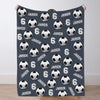 Personalized Soccer Blanket Custom Soccer Player Name Blanket Custom Soccer Gift for Son Dad Team