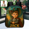 Personalized Backpack for Boys Girls Custom Animal Cartoon Photo Theme School Bag Children's Shoulder Backpack