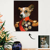 Custom Pet Canvas Custom Dog Cat Portrait Canvas Wall Art for Home Decor Gift for Dog Cat Lover