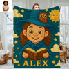 Custom Princess Prince Cartoon Photo Blankets for Kids Custom Photo&Name Blankets for Boys Girls Christmas Gift