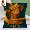 Custom Prince Princess Cartoon Pillow for Kids Custom Name&Photo Cartoon Pillow for Boys Girls Decorative Throw Pillows