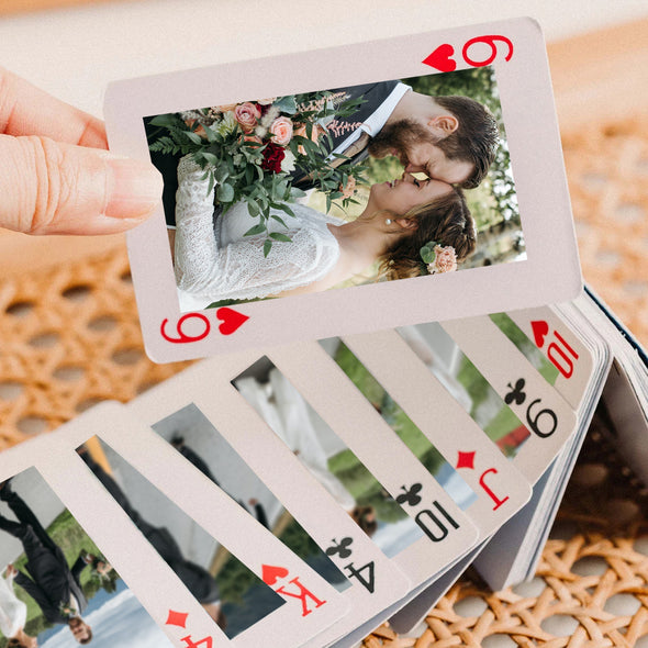 Custom Couples Photos Playing Cards Personalized Deck of Cards Custom Gift Wedding playing card Couple's photos playing cards gifts