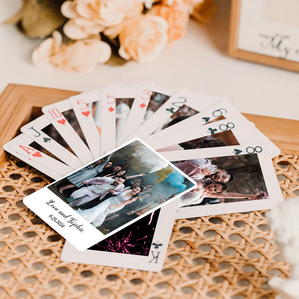Custom Couples Photos Playing Cards Personalized Deck of Cards Custom Gift Wedding playing card Couple's photos playing cards gifts