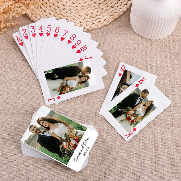 Custom Playing Cards with Photos Christmas Gift Wedding Photo Momery Cards Wedding Party Keepsake