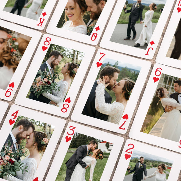 Custom Couples Photos Playing Cards Personalized Deck of Cards Custom Gift Wedding playing card Couple's photos playing cards gifts