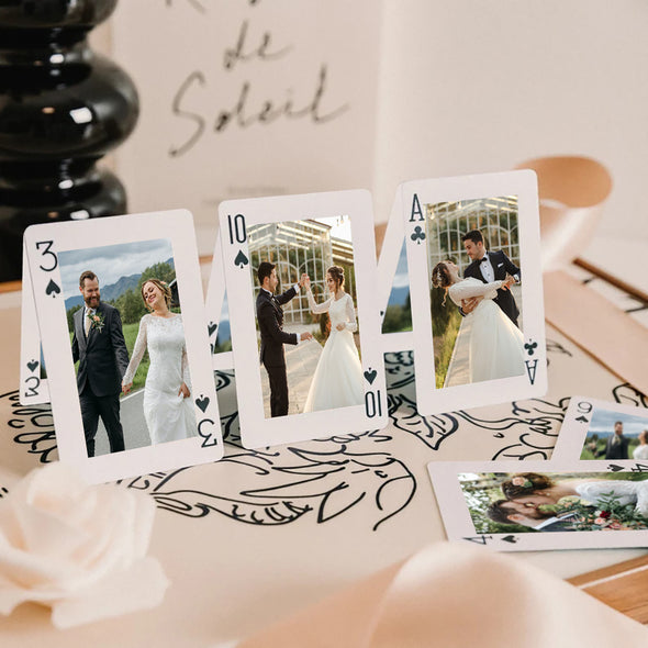 Custom Couples Photos Playing Cards Personalized Deck of Cards Custom Gift Wedding playing card Couple's photos playing cards gifts