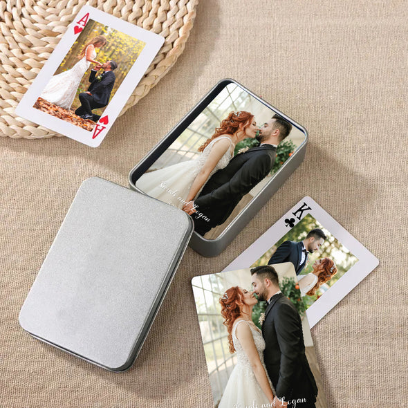 Custom Couples Photos Playing Cards Personalized Deck of Cards Custom Gift Wedding playing card Couple's photos playing cards gifts