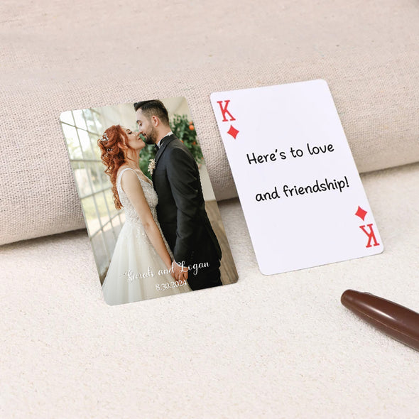 Custom Couples Photos Playing Cards Personalized Deck of Cards Custom Gift Wedding playing card Couple's photos playing cards gifts