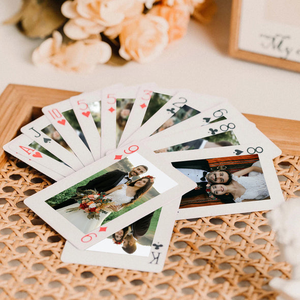 Custom Couples Photos Playing Cards Personalized Deck of Cards Custom Gift Wedding playing card Couple's photos playing cards gifts