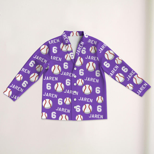 Custom Baseball Pajama Pants Custom Baseball Pajamas Sleepwear Gift for Baseball Player Christmas Gift