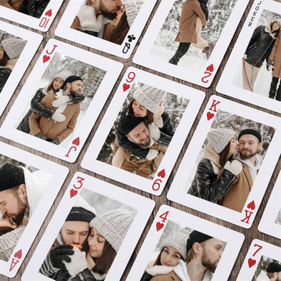 Custom Playing Cards Family Party Favors Christmas Poker Game Cards Unique Photo Gift Anniversary Gift