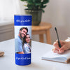 Custom 20oz Photo Tumblers Custom Coffee Mug Cup Custom Skinny Stainless Steel Tumblers with Picture Christmas Gift