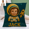Custom Prince Princess Cartoon Pillow for Kids Custom Name&Photo Cartoon Pillow for Boys Girls Decorative Throw Pillows
