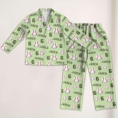 Custom Baseball Pajama Pants Custom Baseball Pajamas Sleepwear Gift for Baseball Player Christmas Gift