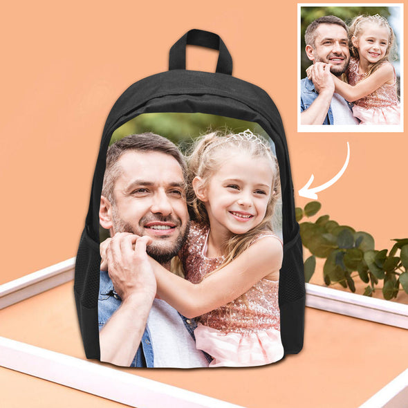Personalized Backpack for Boys Girls with Photo Lunch Bag Custom Laptop Bag Custom School Bookbag Shoulder Backpack