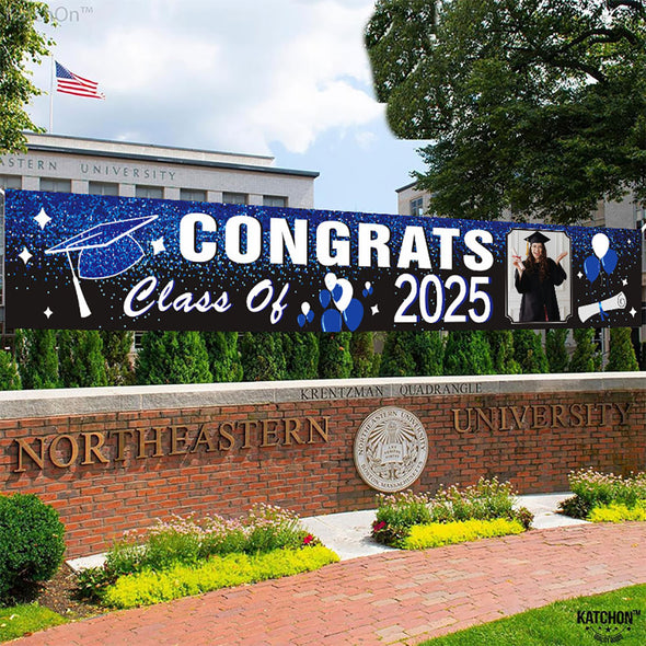 Custom Graduation Banner Congratulations Photo Banner 2025 Grad Fence Banner Graduation Announcement