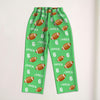 Personalized Football Pajama Pants with Name Custom Rugby Football Pajamas Sleepwear Football Player Christmas Gift