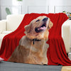Christmas Gift Custom Photo Blankets Custom Cat Dog Photo Blankets Fleece Christmas Throw Blanket